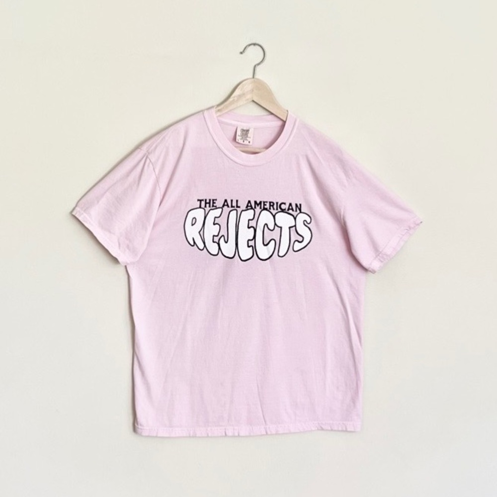 The All American Rejects Graphic Pink Tour T Shirt Adult size Large